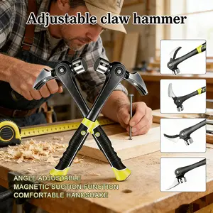 Heavy Duty Framing Hammer, 16oz Forged Steel with Magnetic Starter