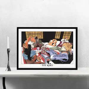 Bleach Characters Poster, Modern Outfit Anime Art Print, Ichigo and Friends Wall Decor, Gift For Fans