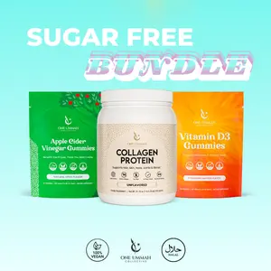Sugar Free Bundle - D3 Gummies , Collagen Protein Powder, Apple Cider Vinegar Gummies