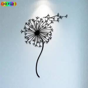 1pc Dandelion Metal Wall Art,Dandelion Statue Mural, Ideal Gift for New Year, Easter, Nature Decor Enthusiasts, Weather-Resistant Metal Wall Decor Wall Sculptures, Perfect for Outdoor Garden Wall & Fence, Unique Home Decor Accent