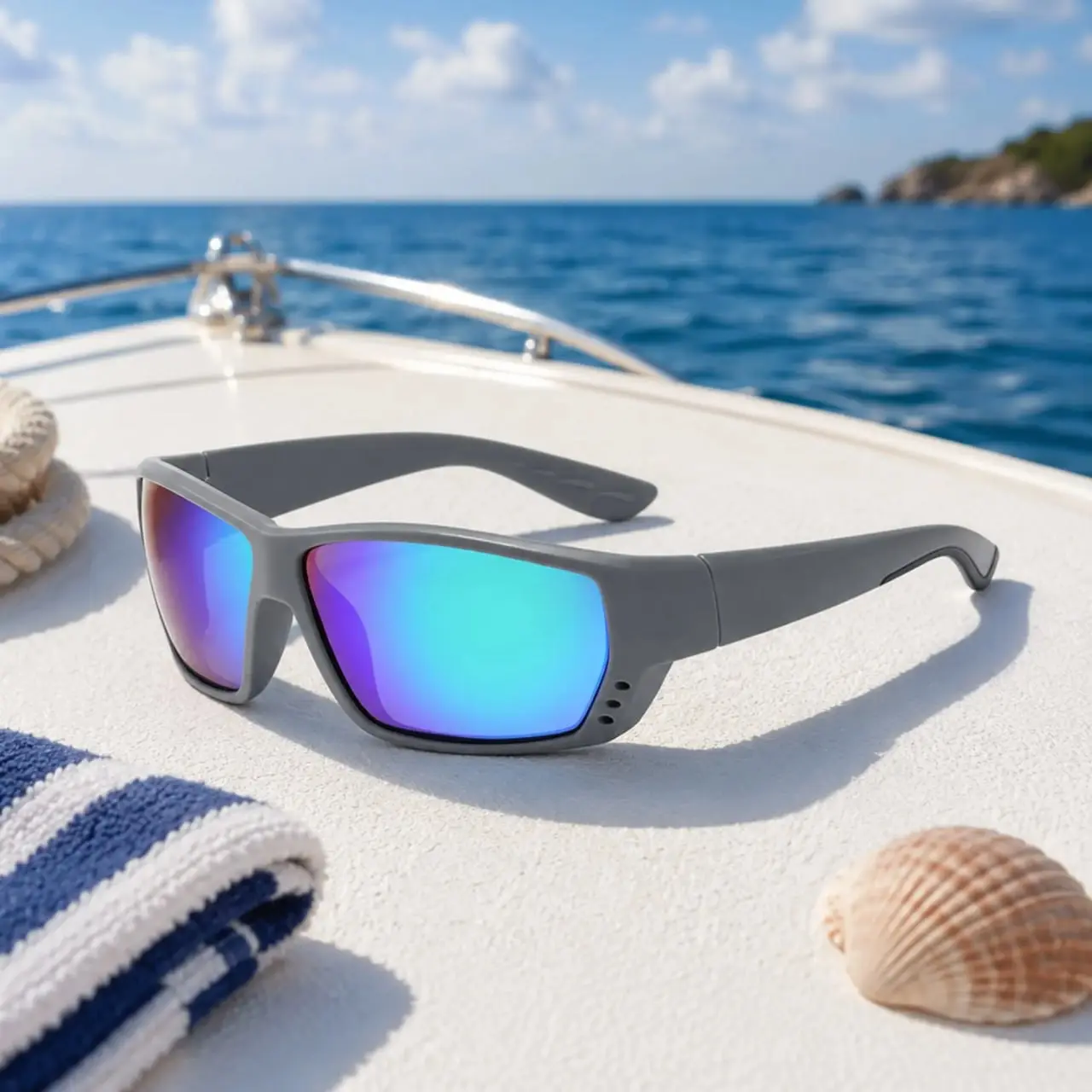 Costaego Fantail 580G Polarized Sunglasses for Men, UV400 Fishing Sunglasses, Boating, Beach, Driving & Outdoor Sports Eyewear