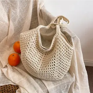 2026 Women's Casual Straw Tote Bags - Spacious Loosely Woven Shoulder Style, Artisan Hand-Woven, Ideal Beach Bag for Seaside Getaways and Summer Outdoor Activities
