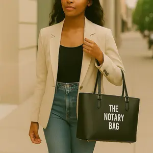 The Notary Bag Tote – Signature Statement Tote for Mobile Notaries