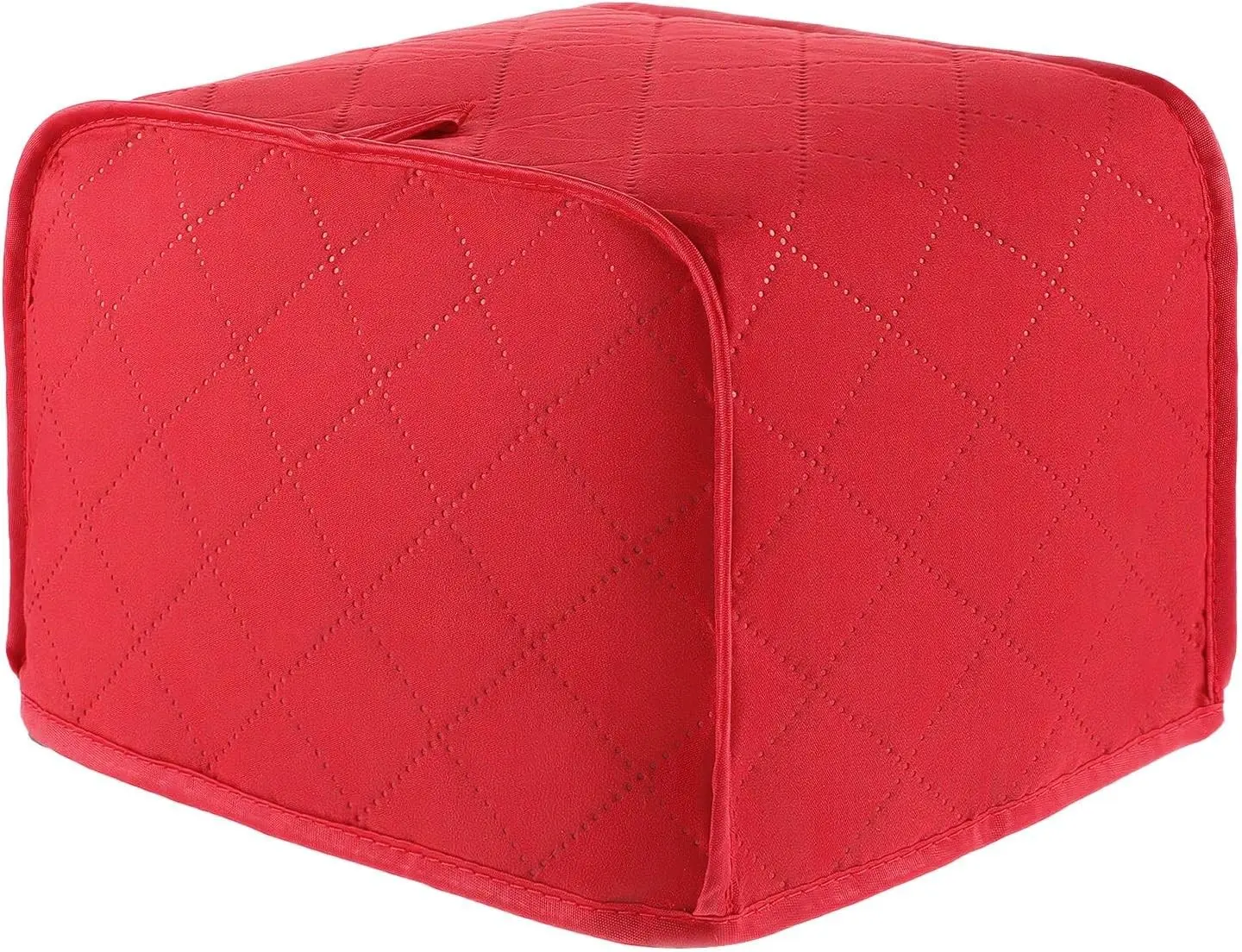 2 Slice Quilted Polyester & Cotton Toaster Cover 11.81" x 7.87" x 7.87" Dustproof Cover Fits Most Standard Toasters Red 1 Piece