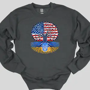 Nations United: Ukraine & USA Sweatshirt