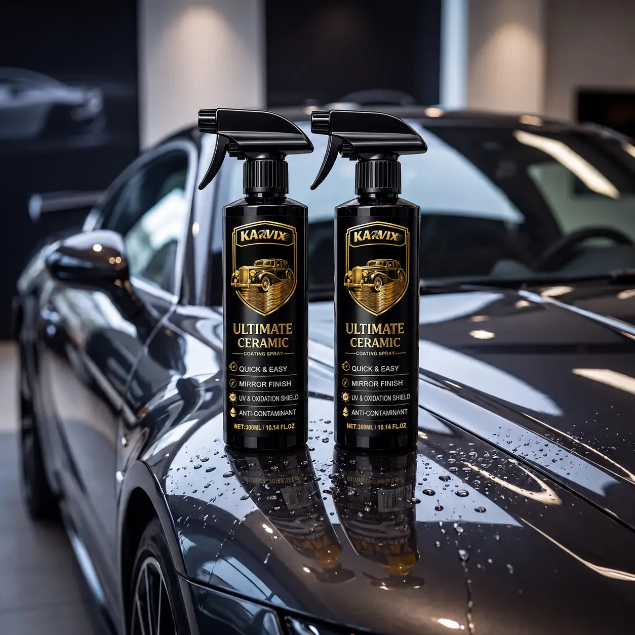 Nano-Detailing Car Coating Spray, Professional Automobile Coating Agent with Dust Resistance, High-Gloss Enhancer, Scratch Shield, Dirt Remover, Long-Lasting Paintwork Cleaner for Plastic & Automotive Paint Waxing Needs, Protective Coating, Efficient Car
