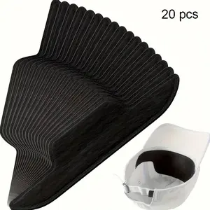 20pcs Hat Sweatband, Golf Absorbent Sweat Pads, Stain and Odor Resistant, Soft Cap Sweat Guard, Disposable Hat Sweat Liner, Helmet Sweatbands, Suitable for Men's Women's Baseball Caps and Shirts, Soft Texture