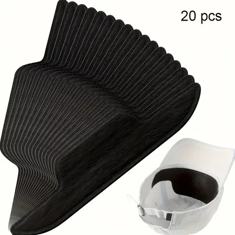 20-Pack Disposable Hat Sweatbands, Golf Absorbent Sweat Pads, Golf Accessories, Stain & Odor Resistant, Soft Cap Sweat Guard, Hat Sweat Liners, Soft Liners, Helmet Sweatbands, Suitable for Men's & Women's Baseball Caps and Hats, Soft Texture