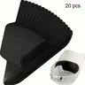20-Pack Disposable Hat Sweatbands, Golf Absorbent Sweat Pads, Golf Accessories, Stain & Odor Resistant, Soft Cap Sweat Guard, Hat Sweat Liners, Soft Liners, Helmet Sweatbands, Suitable for Men's & Women's Baseball Caps and Hats, Soft Texture
