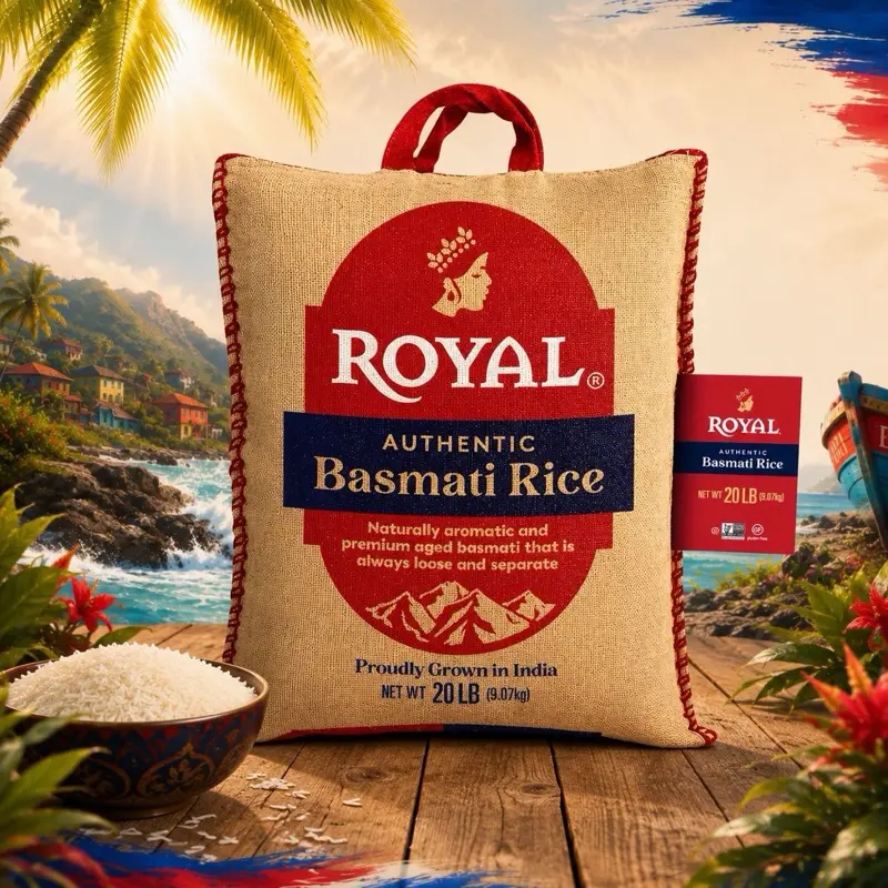 Royal Authentic Basmati Rice – 20 lb | Premium Long Grain Aromatic Rice | Product of India