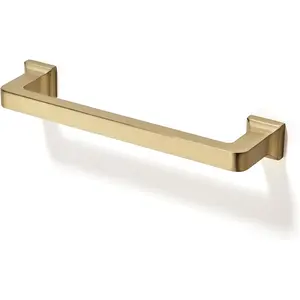 10 Pack Cabinet Handles-5"/128mm Screw Spacing Champagne Bronze Drawer Handles Kitchen Cabinet Handles Drawer Pulls Kitchen Cabinet Hardware Bedroom Cabinet Pull