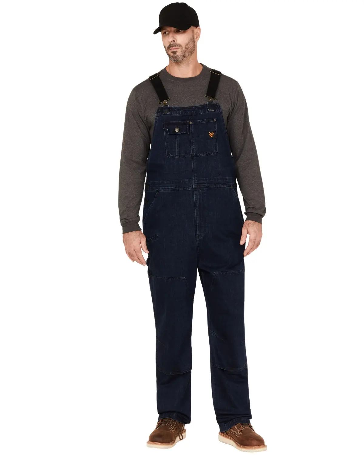 Hawx Men's Men'S Stretch Denim Bib Overalls - Hxsp22j18-Ind