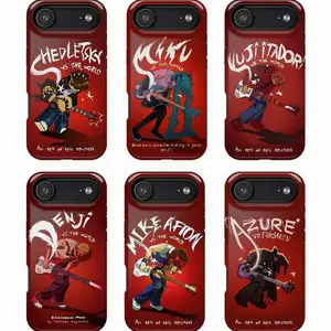 Red Character Phone Case, Shedletsky Blame John Roblox Forsaken, Miku, Yuji Itadori, Denji, Mike Afton, Azure Phone Cover Phone Case For iPhone 11 12 13 14 15 16 17 Air / Pro/ Pro Max Tough Case