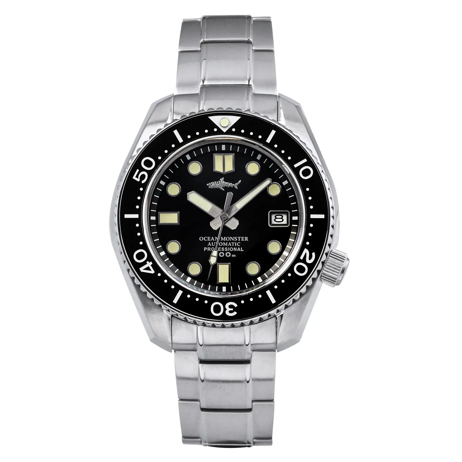 HEIMDALLR Men's 200M Automatic Mechanical Diver Watch - Sapphire Crystal, Stainless Steel Strap, Stainless Steel Wristwatch, Automatic Waterproof Watch, Fashionable Wristwatch, High Quality Watches