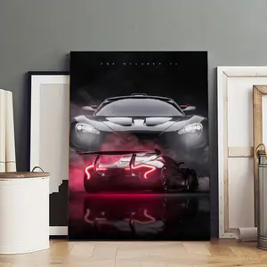 P1 GTR Great Wall Art, Canvas Poster, Cute And Vibrant Poster for Bedroom, Dorm, A Perfect Gift Idea for New Year Home Decor