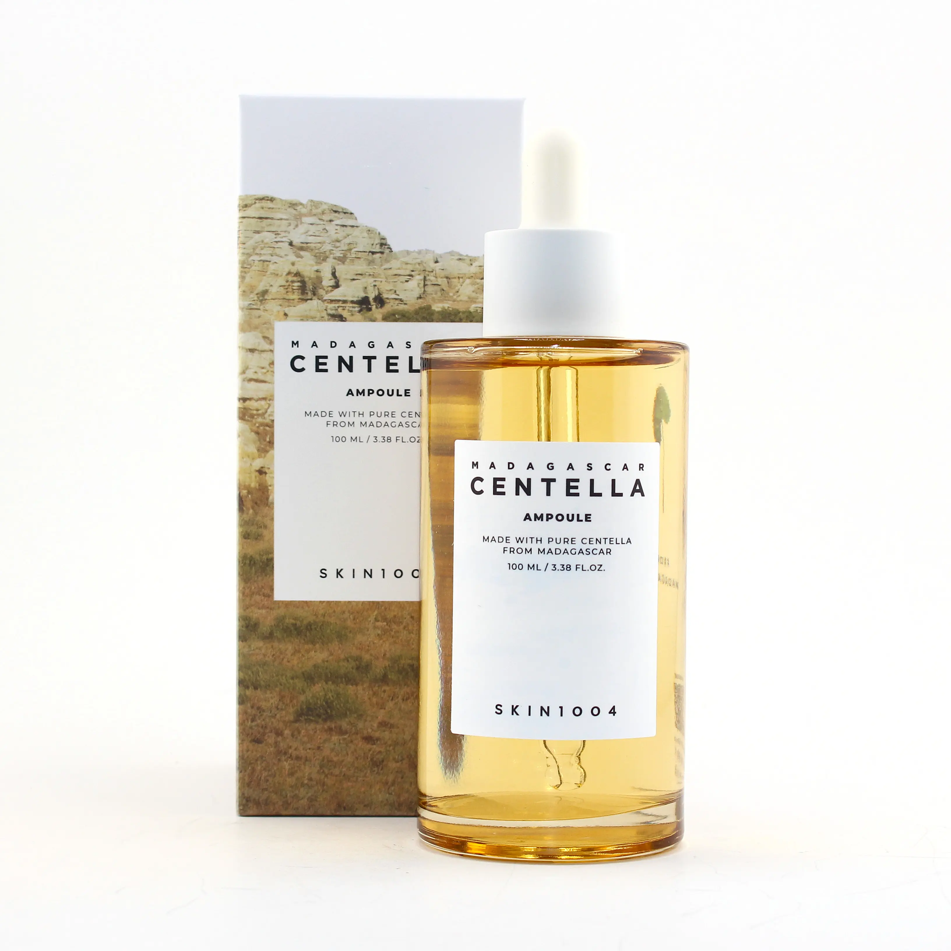 SKIN1004 Madagascar Centella Ampoule Drop - 100ml Lightweight Moisturizer Serum, Centella Asiatica & Hyaluronic Acid for Sensitive Skin, Skin Repair, Brightening, Hydrating, Calming Redness