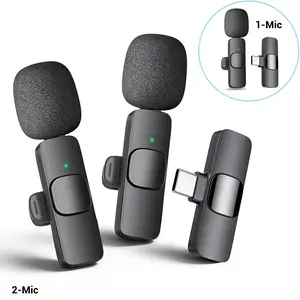 Wireless Connection Lapel Microphone Noise Reduction for iPhone Android Devices Plug-And-Play Audio Recording Phone Mic, Portable Mic for Live Streaming Shorts Videos Tiktok Youtube Vlog Interview Online Classes Live Podcast Equipment