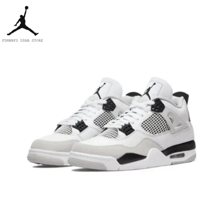 Retro-style white and black casual sports versatile durable and comfortable basketball shoes