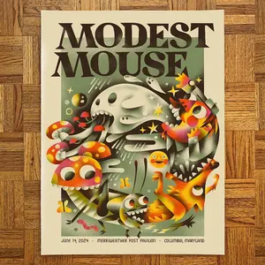 Monster Mash Poster - Trippy Floral Space Art Print for Goose Fans - Exclusive 2025 Release - Ideal for Concerts & Home Decor