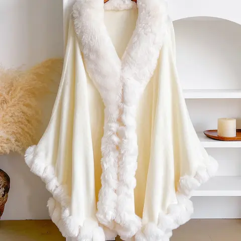 Christmas Women's Autumn Winter High-Quality Plain Shawl, Warm Comfortable Fluffy soft scarf, Casual Multifunctional Wrap for Fall/winter Decor, Trendy Solid Shawl, Casual Fashionable Scarf