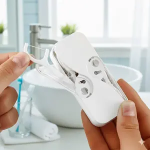 Portable Floss Storage Box, Reusable Dental Floss Container for Travel, Camping, Car, Home - Hygienic, Dustproof, Moisture-Resistant Compact Floss Dispenser & Organizer, Dental Accessories, Oral Hygiene Essentials, Oral Care Tools