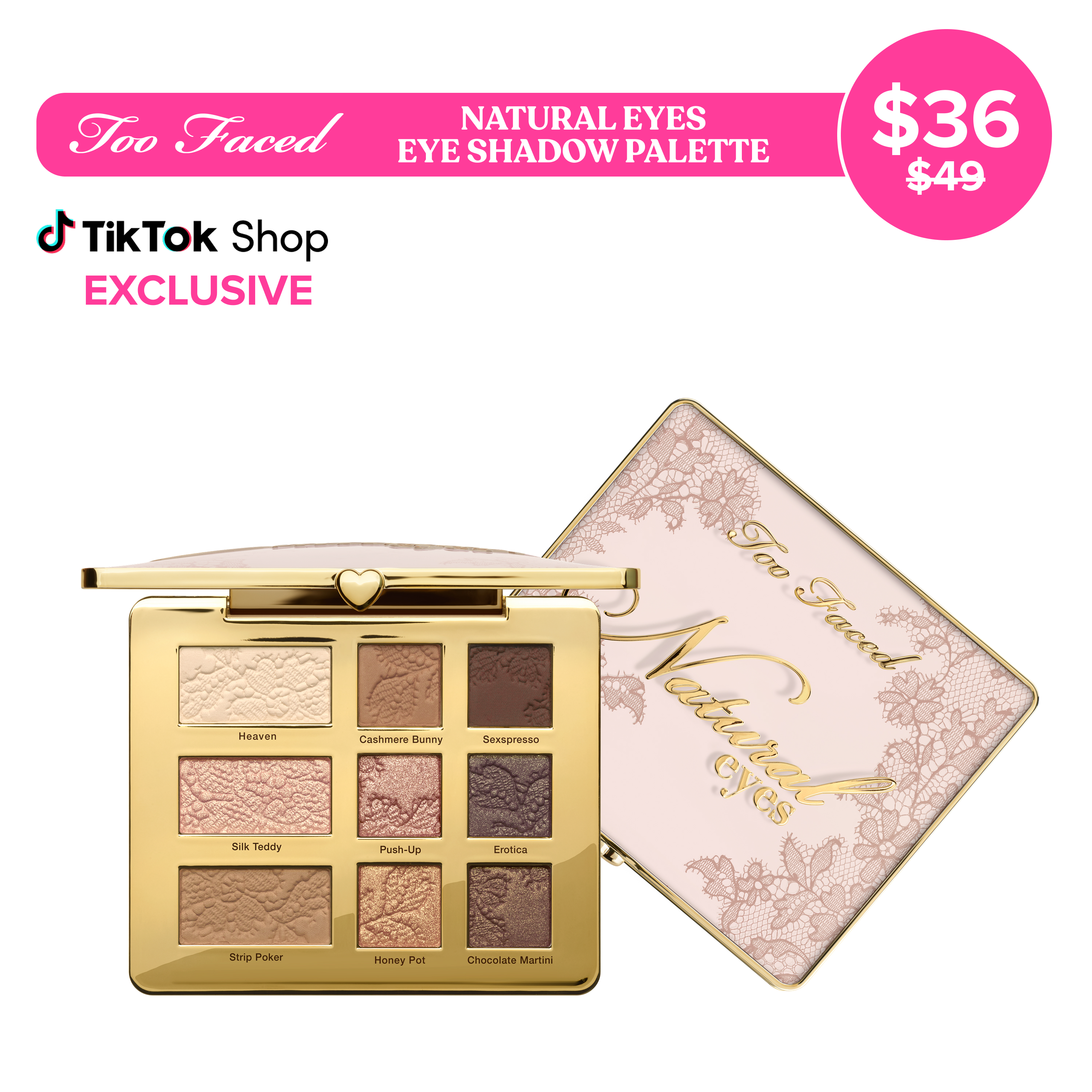 Too Faced Natural Eyes Rich Pigmented Neutral Eye Shadow Palette