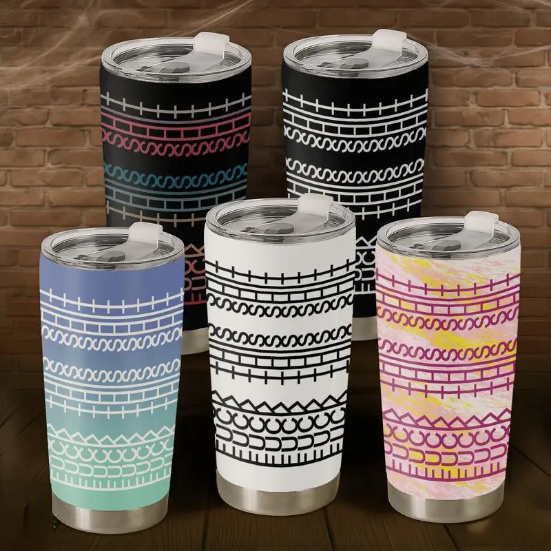 Hidden Message 20oz Tumbler - Stainless Steel Double-Wall Vacuum Insulated Flask - Reusable & Dishwasher Safe - Ideal for Coffee Tea Iced Drinks
