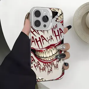 Crazy Joker Smile Grotesque Phone Case for iPhone 17,16,15,14,13,12,11,Pro,Max,Plus Phone Cover Y2K Creative Fashion Cover
