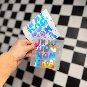 In my Dog Mom Era Car Decal - Personalized Name Sticker in Your Chosen Color - Vinyl Material - Ideal for Customizing Surfaces - Enhance Your Space with a Unique Touch