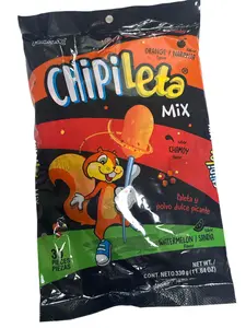 Chipileta Mix Lollipops with Chili Powder – 30 Pieces (330 g / 11.64 oz) – Assorted Flavors (Orange, Chamoy, Watermelon)