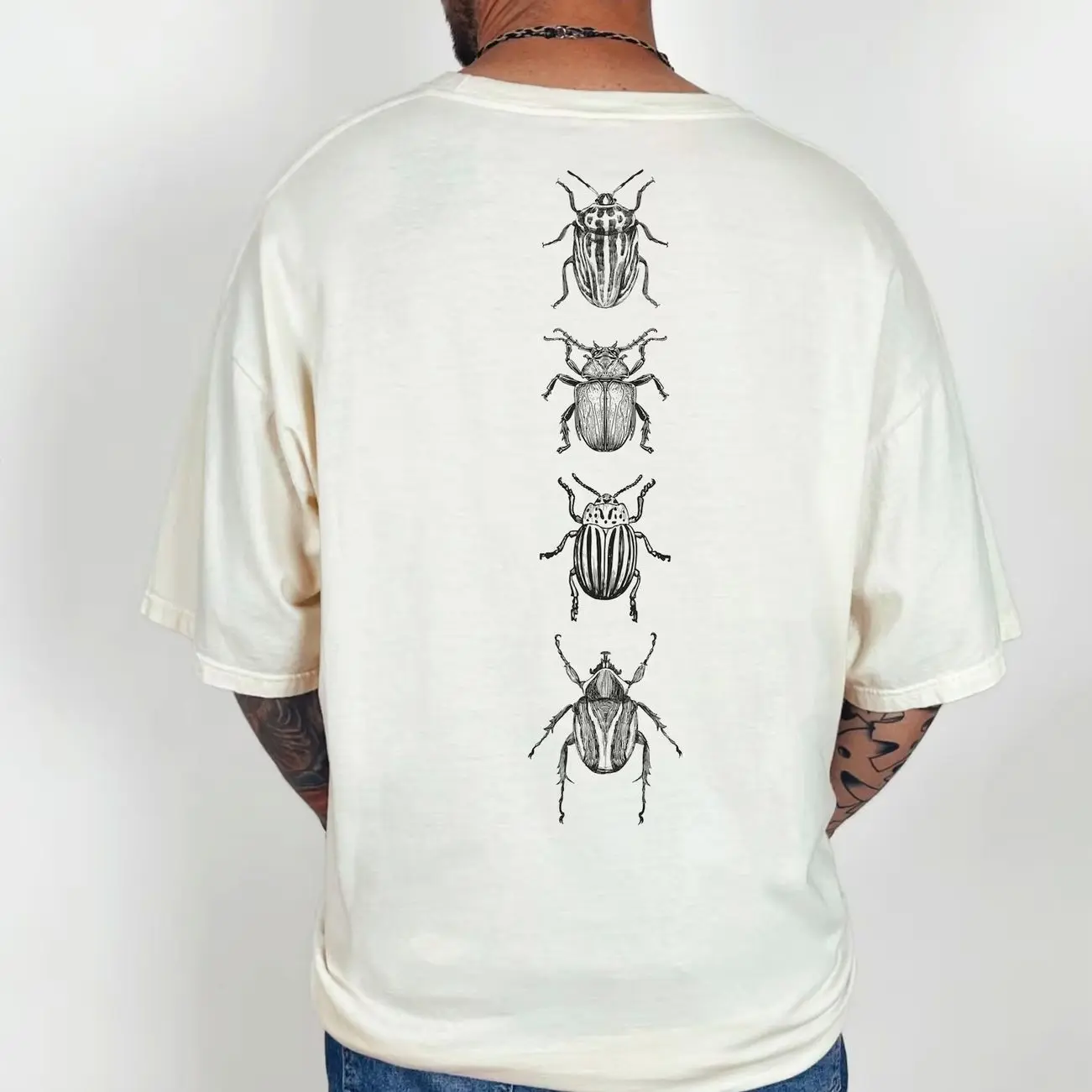 Comfort Colors Insect Shirt Beetle Shirt Entomology Gift Vintage Insect Shirt Cottage Core Clothes Linocut Bug Tee BTC