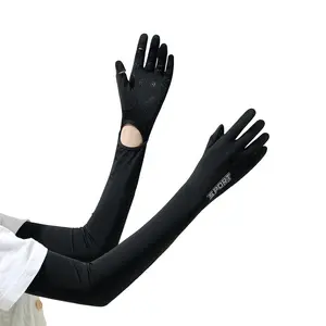 Women's Summer Flip-Top Fingerless Mesh Sweat-Absorbing Sports Gloves - Thin Ice Silk, Breathable, UV-Protective for Outdoor Electric Vehicle Use