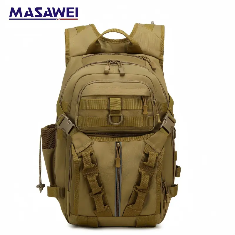 High-Capacity Tactical Backpack for Men, Rugged Fabric Military-Style 3-Day Pack with MOLLE Webbing for Hiking and Outdoors, Breathable, Comfortable, Attachment, Commuting, Durable Backpack, Multi Functional Backpack