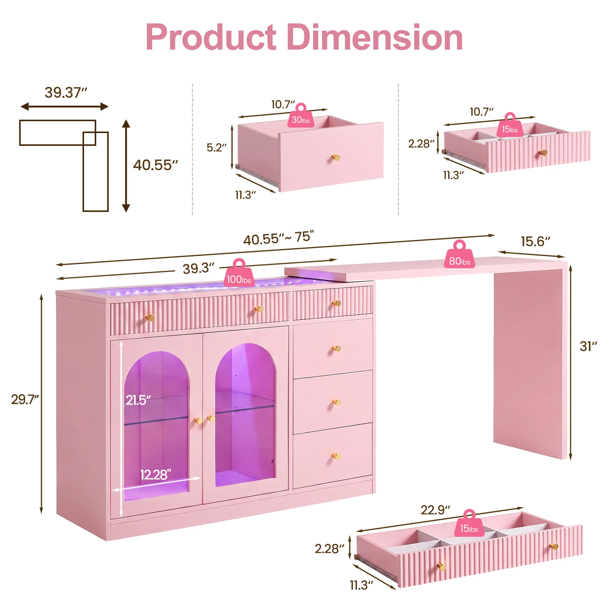 75''-Pink