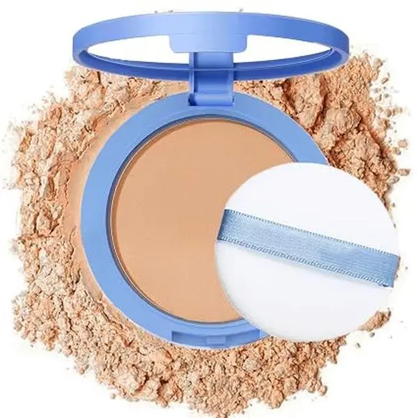 Oil Control Face Pressed Powder,Matte Smooth Flawless Setting Powder Makeup,Waterproof Long Lasting Finishing Powder,Cruelty Free Lightweight Face Cosmetics,0.35Oz