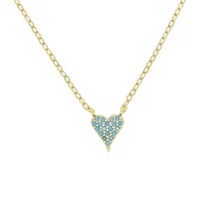 Mini Turquoise Heart Necklace