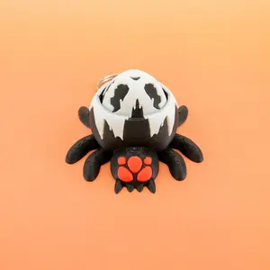 Spider Clickie Keychain Fidget Cute & Creepy Spider Stress Relief Gift for Kids Adults Halloween Party Favor Stocking Stuffer