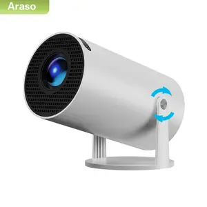 ARASO Portable Mini Projector, 720P/200 ANSI Smart Projector with 2.4/5G WiFi, BT 5.0, 180 Degree Flip, Home Outdoor Projector, Mini Projectors