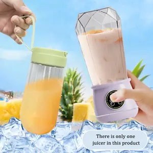 Portable USB Charging Blender and Juicer, Easy to Clean, Perfect for Smoothies, Milkshakes, Fresh Fruit Drinks, Large Capacity, Stainless Steel Blades