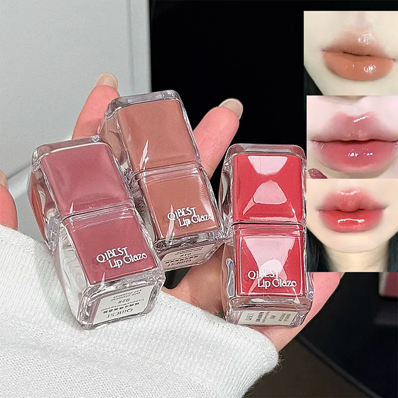 Crystal Mirror Lip Gloss for a Transparent Dewy Water-Gloss Shine, Glossy Makeup, Lightweight Lip Stain for Daily Use, Easy to Apply and Brightens Lips, Lip Products Makeup