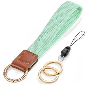 Wrist Lanyard, Stretchy Wristlet  Lanyards, Cute Key Lanyard for Women Men, Short Key Chain for   Card Wallet Phone