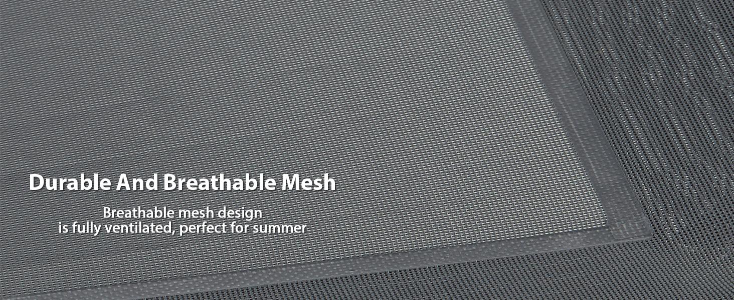 8.5 inches tall cooling elevated “Beat the Heat” dog bed for large dogs — waterproof raised dog cot with sloped headrest, breathable Teslin mesh, durable and portable pet bed for indoor and outdoor use, gray