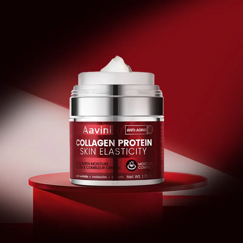 Aavini Collagen Moisture Filler Cream 50g – 24H Intense Hydration, Firming & Anti-Wrinkle, Rejuvenating Face Cream with Type III Recombinant Collagen, Hydrolyzed Collagen & Squalane for Plump, Youthful Skin