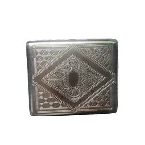 RFID Blocking Double Sided King Cigarette Case Holder, Credit Card Rfid Protective Security Wallet, King-Diamond Design