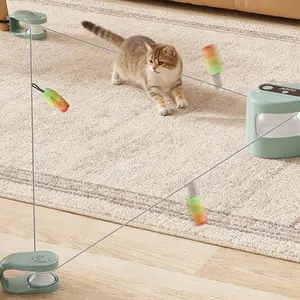 Smart Cat Toy Exercise Wheel, Indoor Cat Running Machine, Adjustable Speed, Interactive Hunting Toy with Remote Control