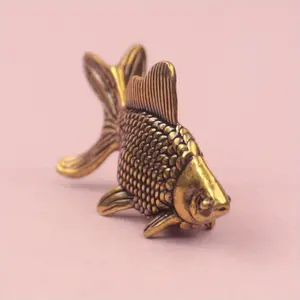 Small Goldfish Figurine, Beautiful Design, Perfect for Home Decor, Living Room Decoration & Gift, Enhance Your Space Aesthetics, Statue, Ornaments, Decorative Figurines