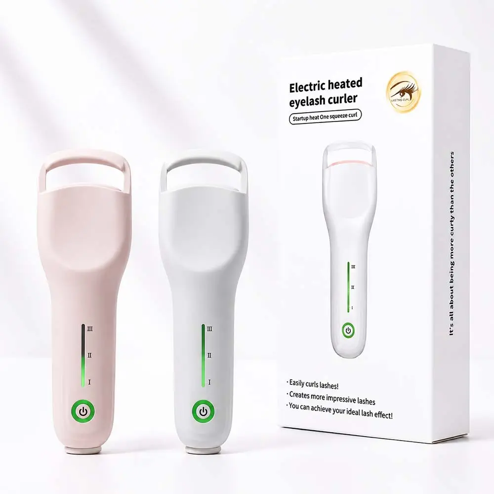 1pc Electric Heated Eyelash Curler Beauty Makeup Tool, Type-C Rechargeable 10s Fast Heating for Women, Long-lasting Natural Curl Portable Wide-angle Design Curling Lashes