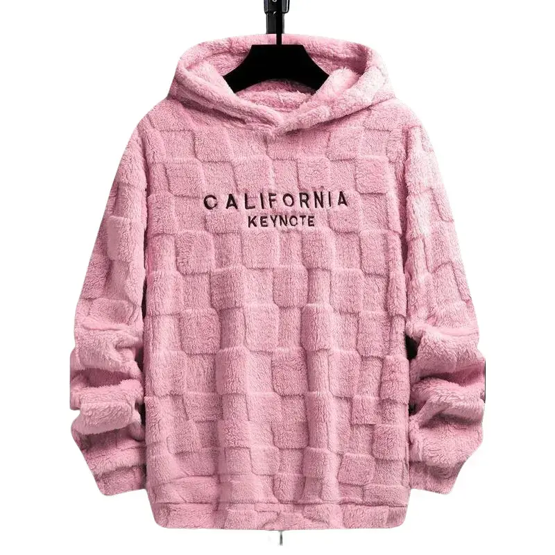 Men's California Embroidered Hoodie, Oversized Pullover Sweatshirt with Drop Shoulders and Fuzzy Lining, Textured Stretch Fabric for Laid-Back Streetwear, Baggy, Tops, Sweatshirts, Thanksgiving, Easter, Relaxed Fit, Long Sleeve, Halloween, Streetwear Clot
