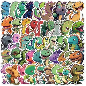 50PCS Cute Dinosaur Waterproof Graffiti Stickers For Luggage Phone Case Laptop Notebook Decals Kids Gift RecordingYourLife