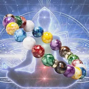 Volcanic Stone meditation bracelet - aligns body and mind